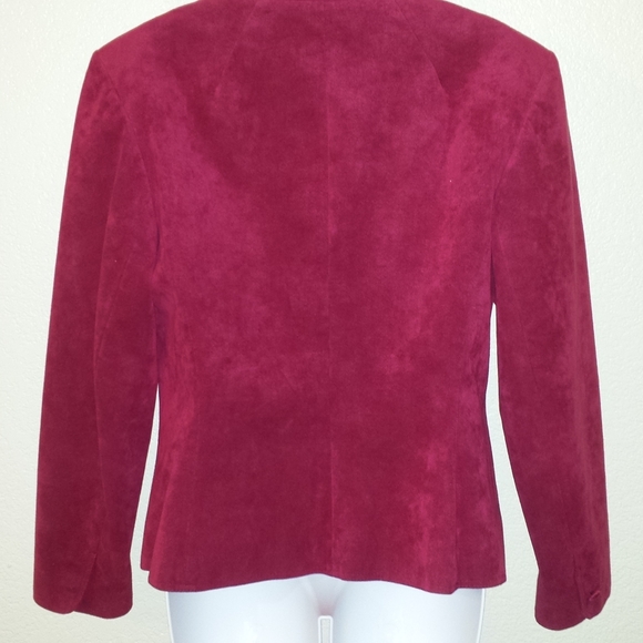 Adolph Schuman for Lilli Ann Pink Suede Blazer - Picture 11 of 11